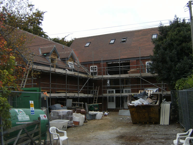 Rosemary roof tiles installed